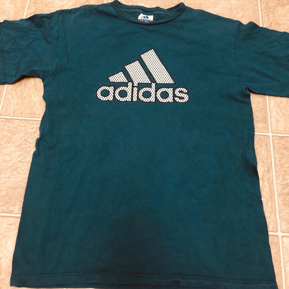 Vintage adidas equipment emerald green flip logo